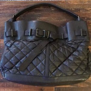 Burberry leather quilted handbag